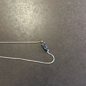 Black drusy jewel kendra Scott necklace silver chain